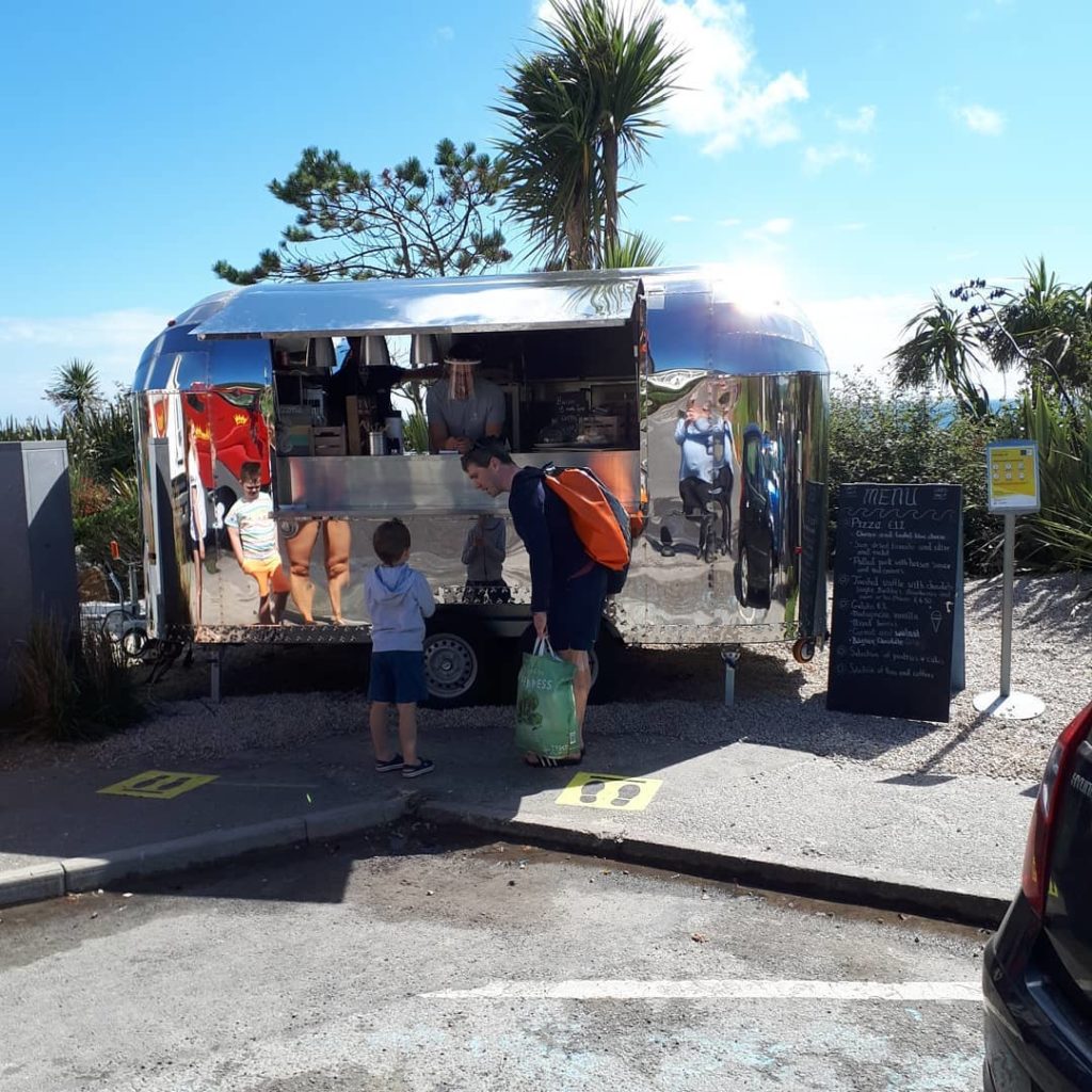 Silver Surfer, Inchydoney Airstream Food Truck located outside Inchydoney Island Lodge & Spa