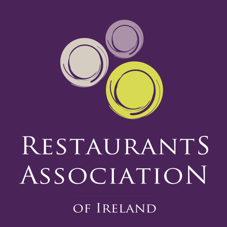Restaurant Association of Ireland Logo on a purple background
