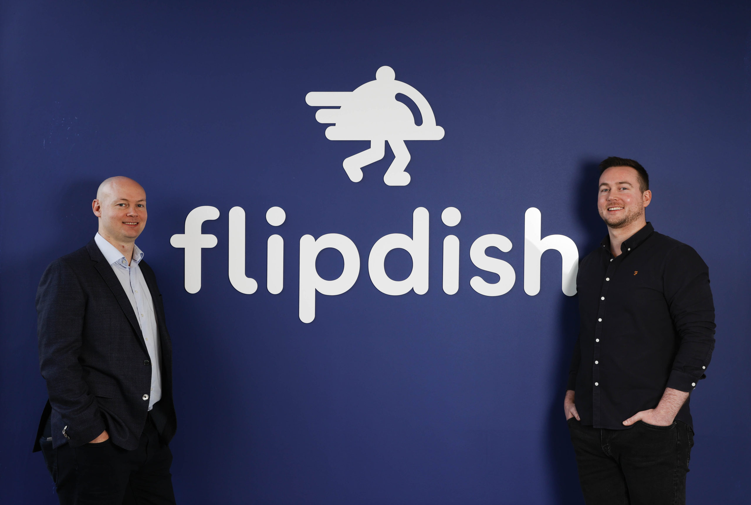 Flipdish Logo with Conor and John McCarthy