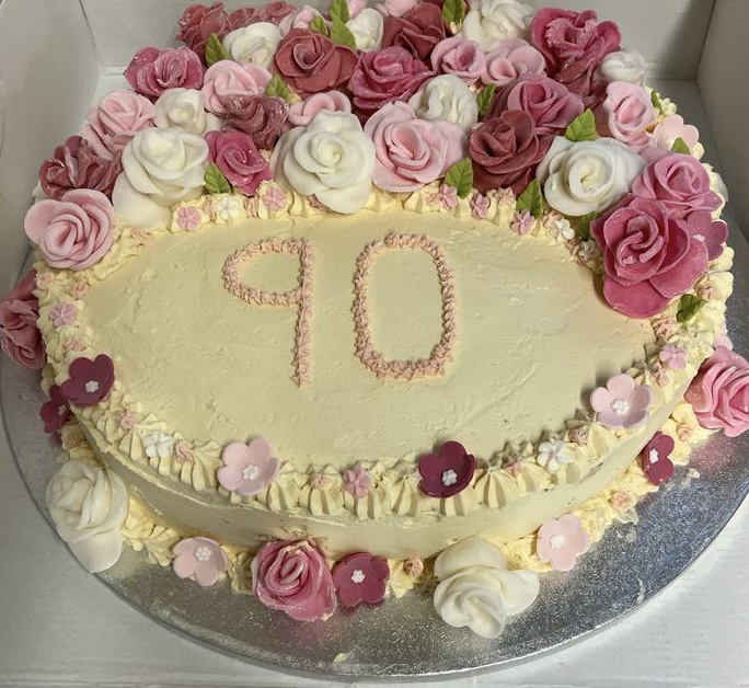 Sharon’s View – 90th Birthday Cake
